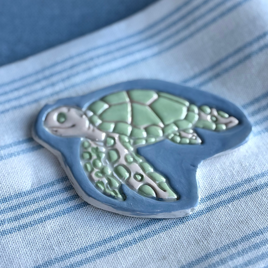 Large turtle magnet