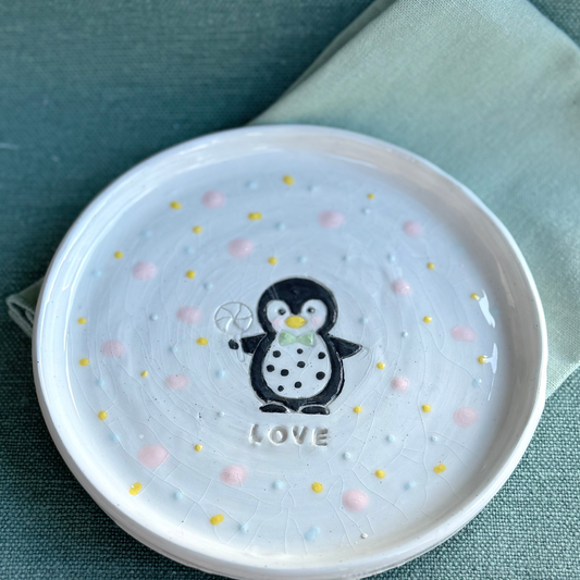 Penguin Candy plate